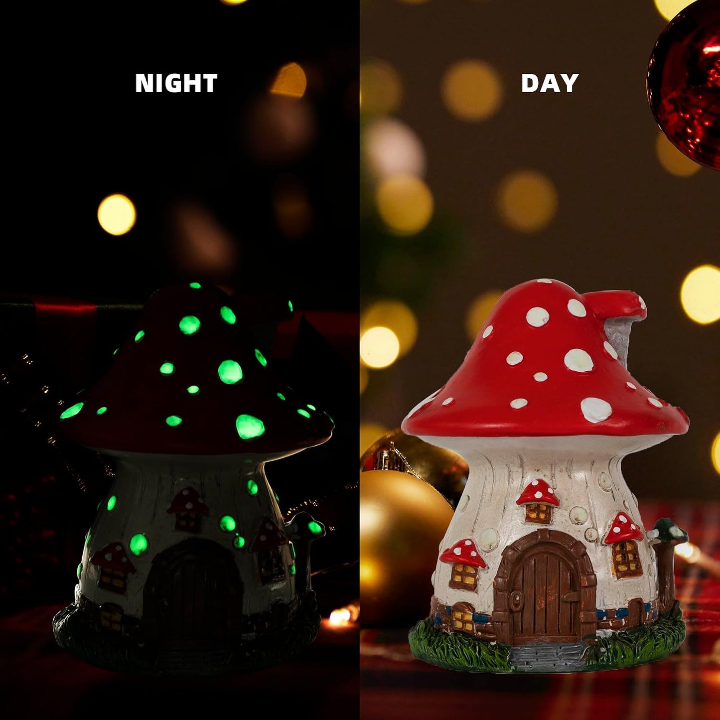 Glow in The Dark Mushroom Incense Holder / Mushroom House