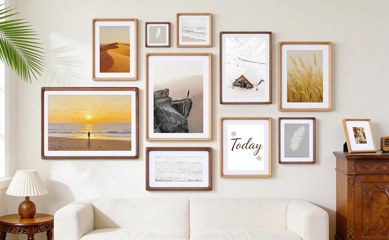 Picture Frame / USA-Sourced Wood / Walnut / 4 x 6 / Natural