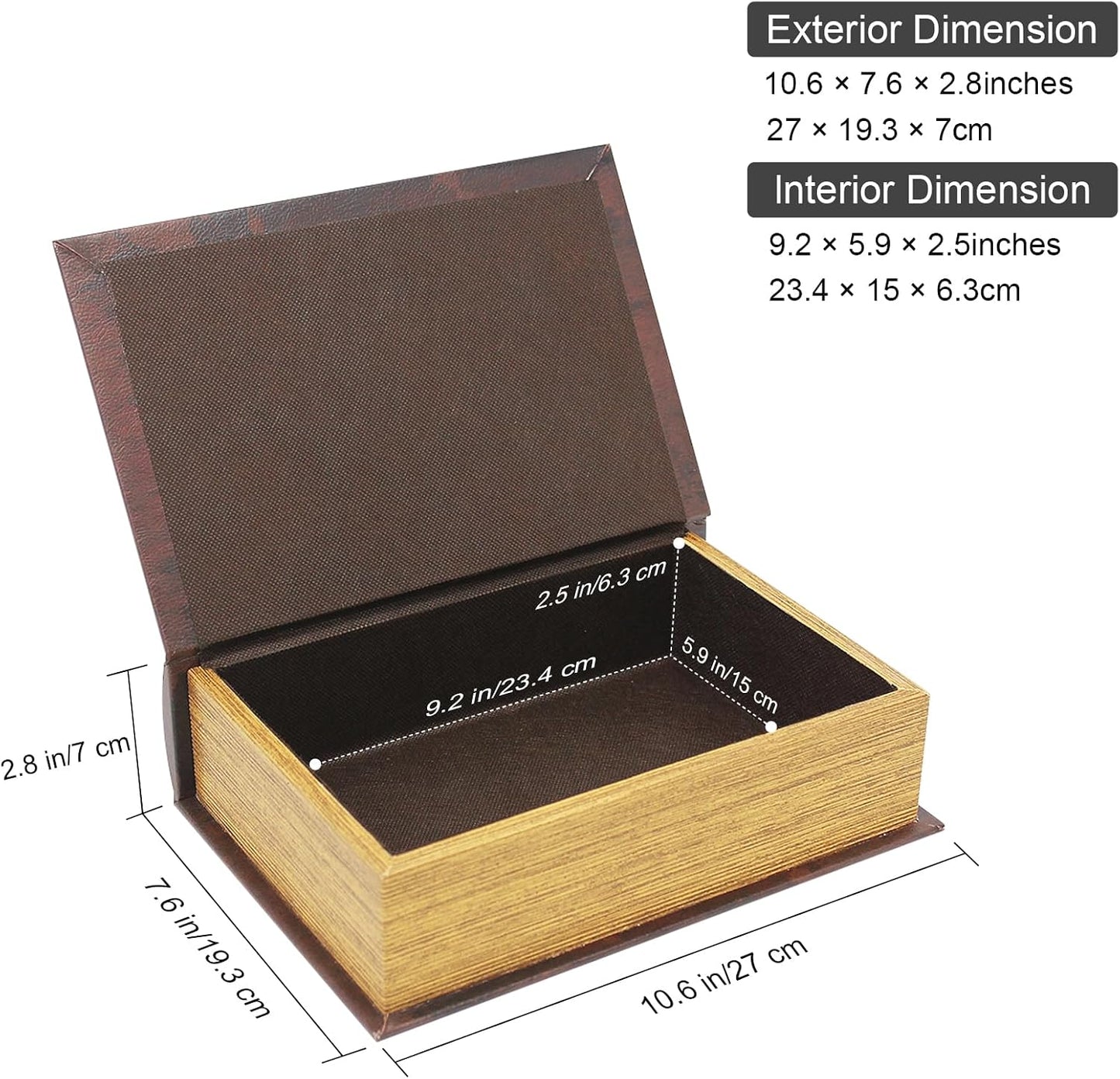 Faux Wood cover Storage for Hidden Jewelry / I Am A Cat