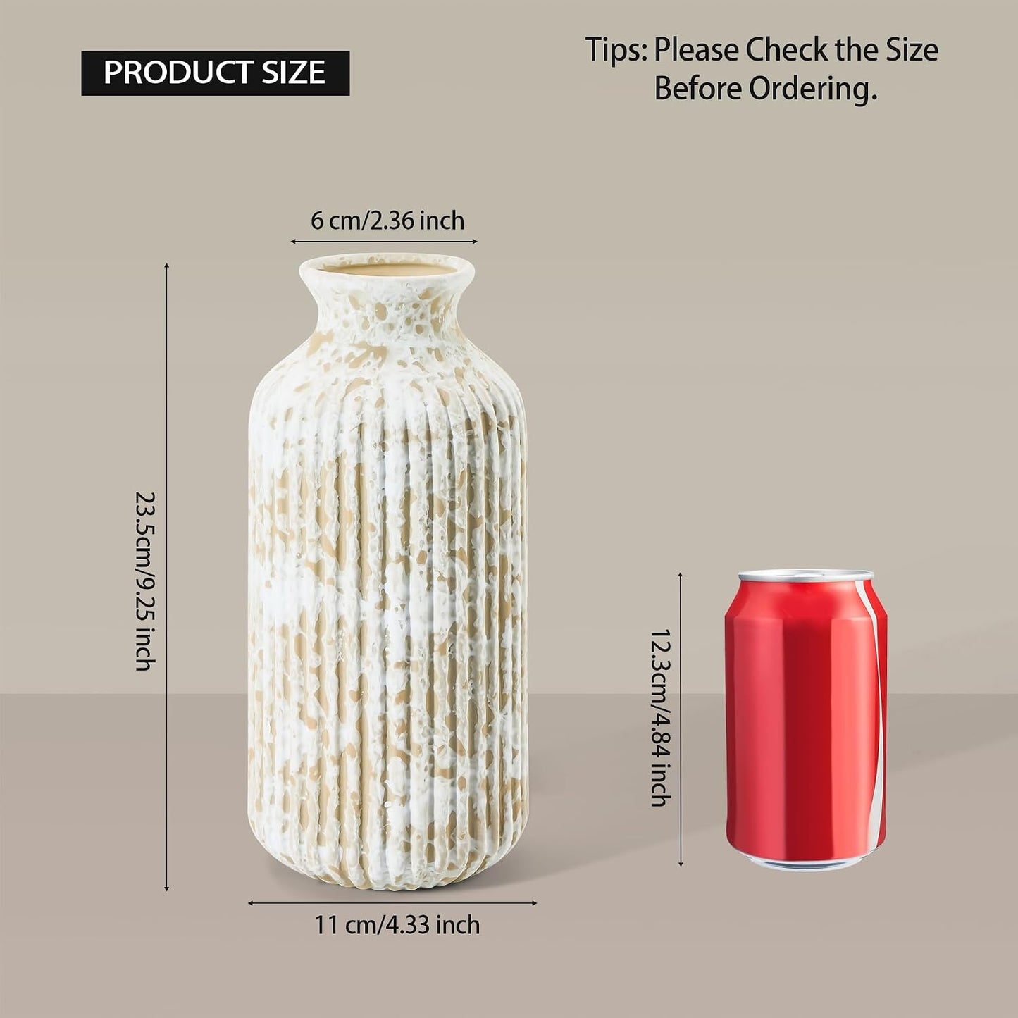 Rustic Ceramic Vase 9 / Retro-9