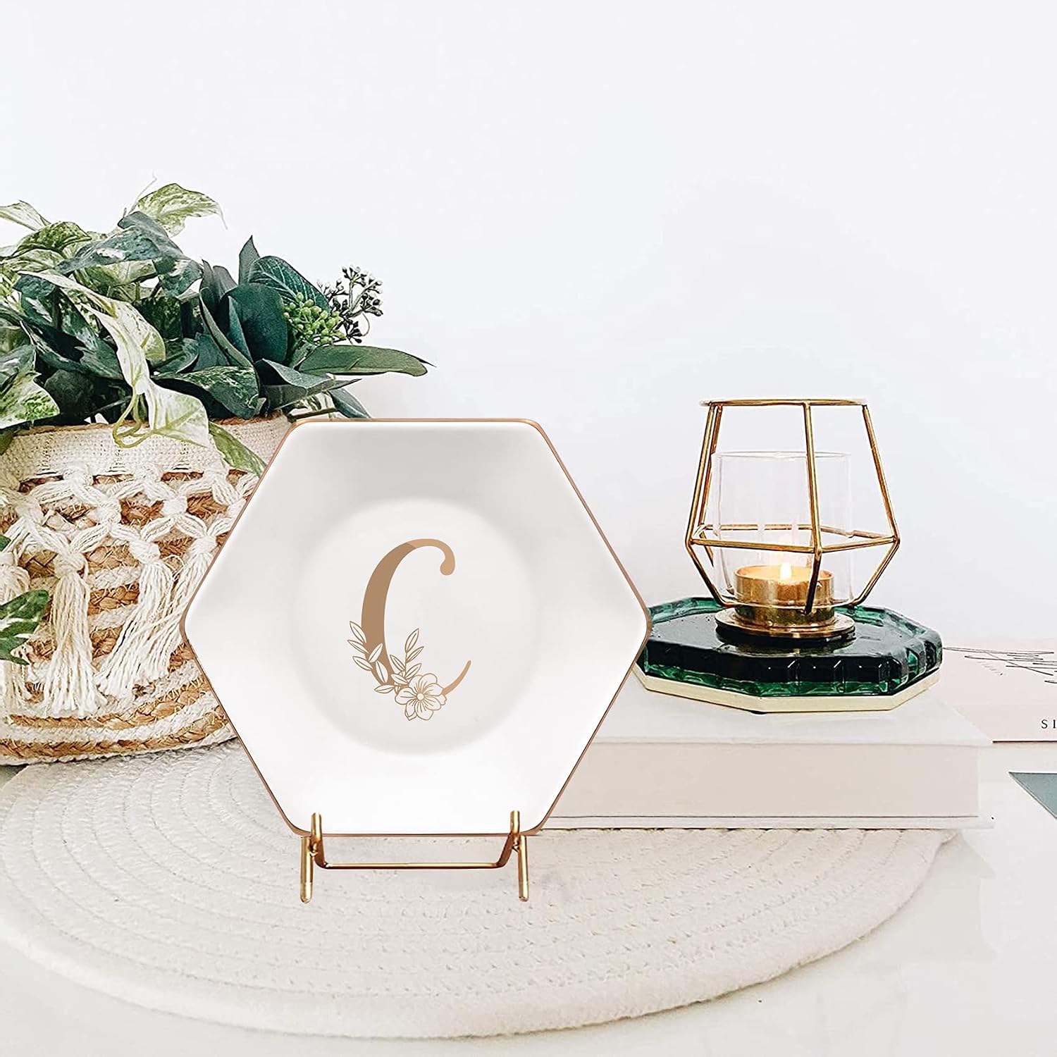 Ceramic Ring Holder / C / White