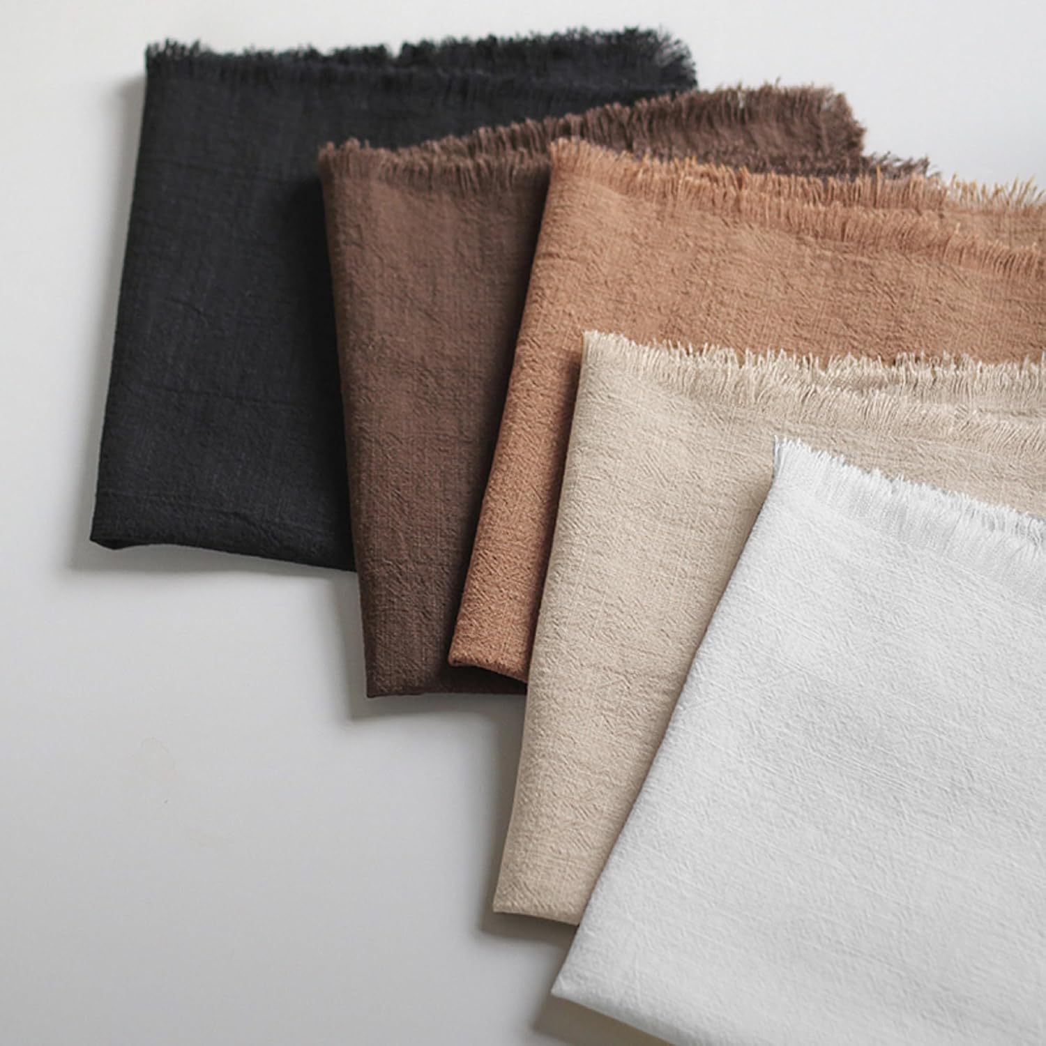 Handmade Cloth Napkins 100% Cotton Napkins with Fringe，Delicate Handmade Cloth Napkins for Dinners, Parties, Weddings