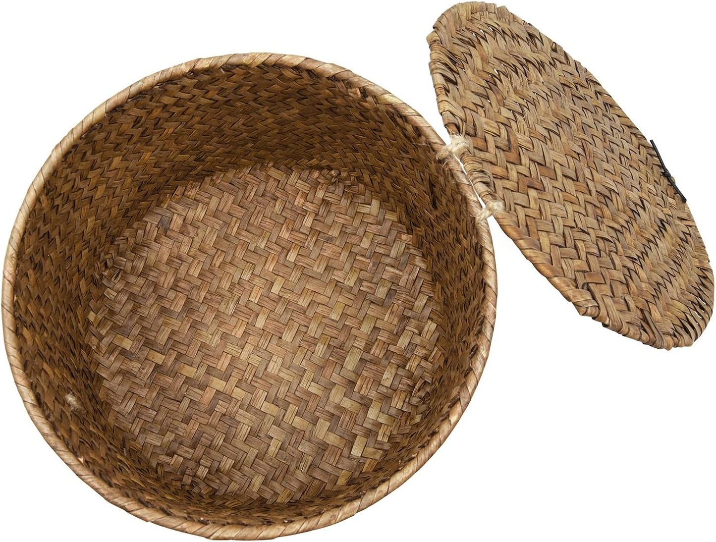 Seagrass Handmade Basket / Coffee / 7 Inch