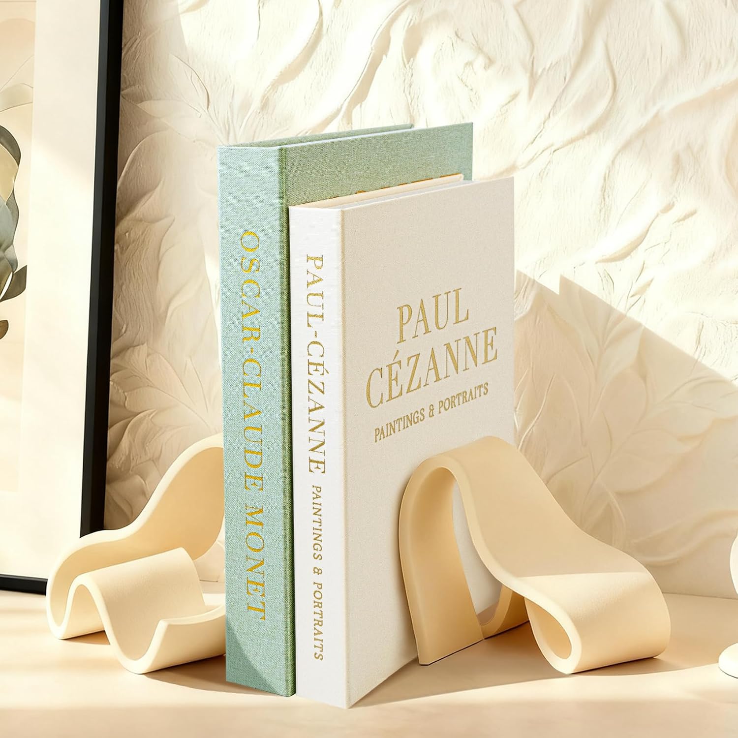 Aesthetic Decorative Books / Cezanne Sage / Set of 2