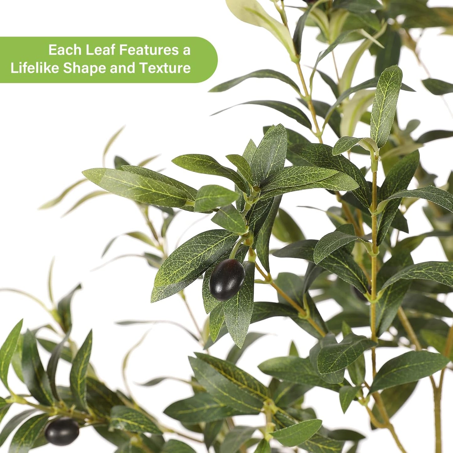 Planter Faux Olive Tree / 6ft / 6 Inch