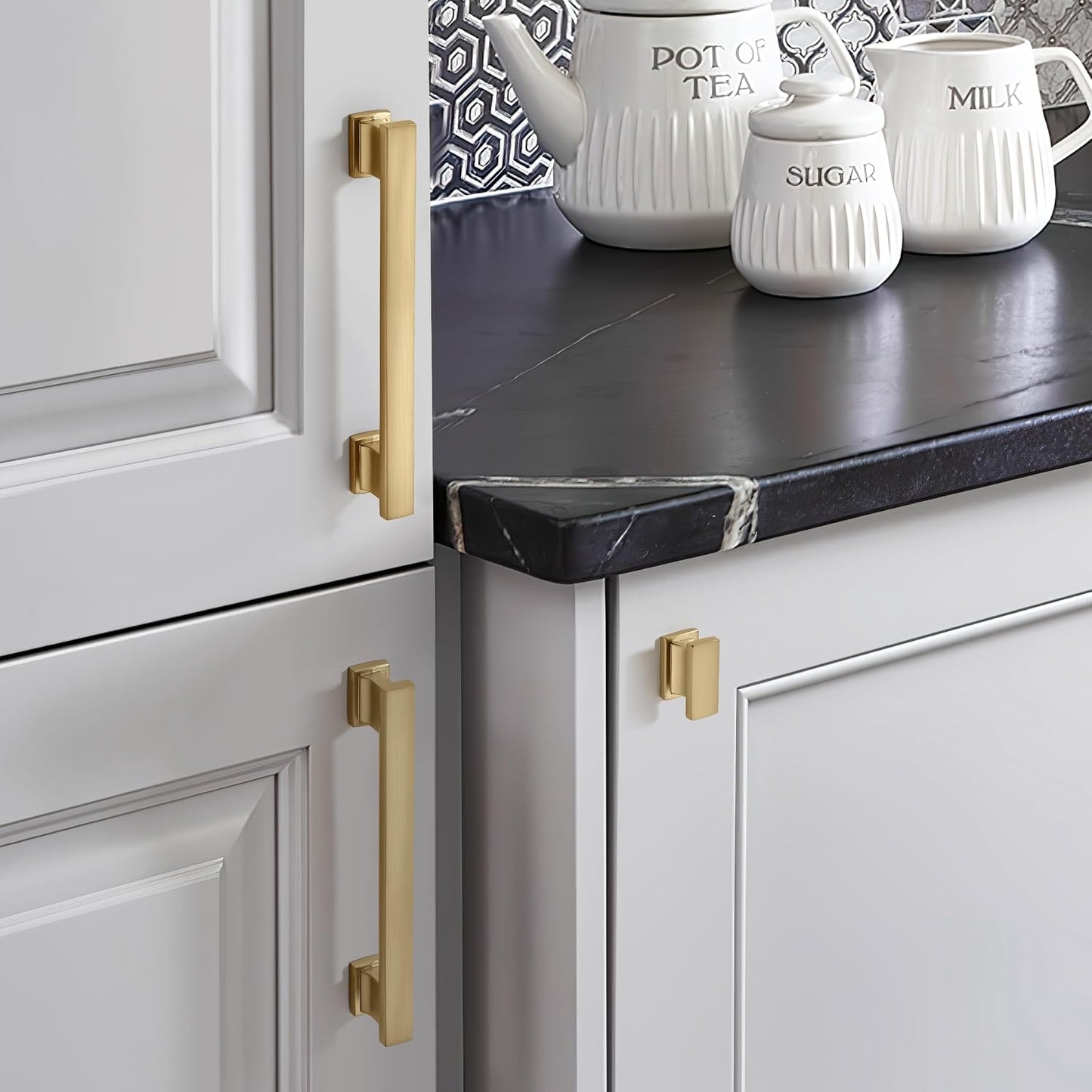 Easy to Install / Cup Pulls 3 Inch Hole Center / Brushed Brass / Gold / 3 Inch