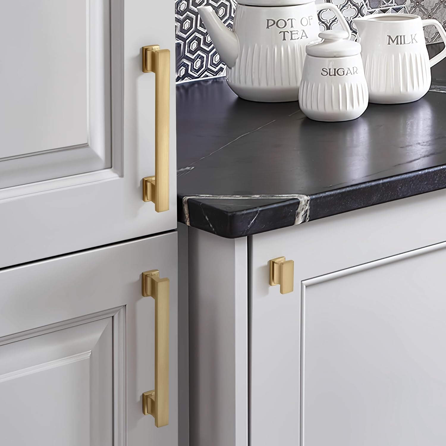 Easy to Install / Cup Pulls 3 Inch Hole Center / Brushed Brass / Gold / 3 Inch