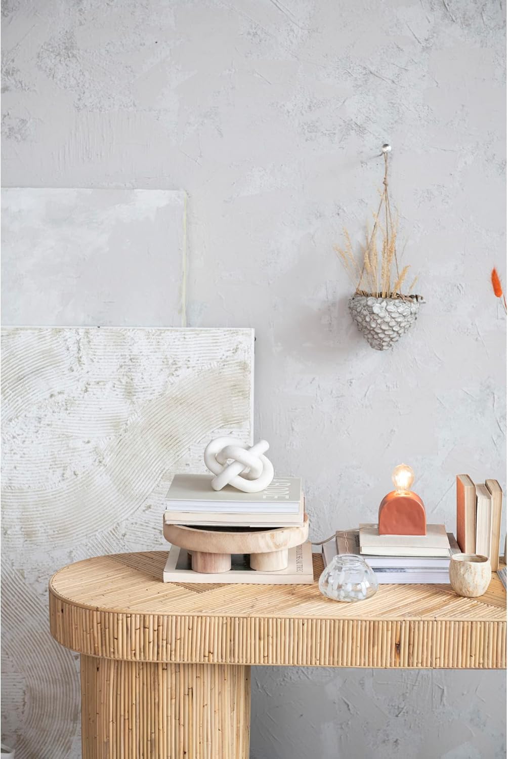 Decorative Interlocking Marble Chain / White