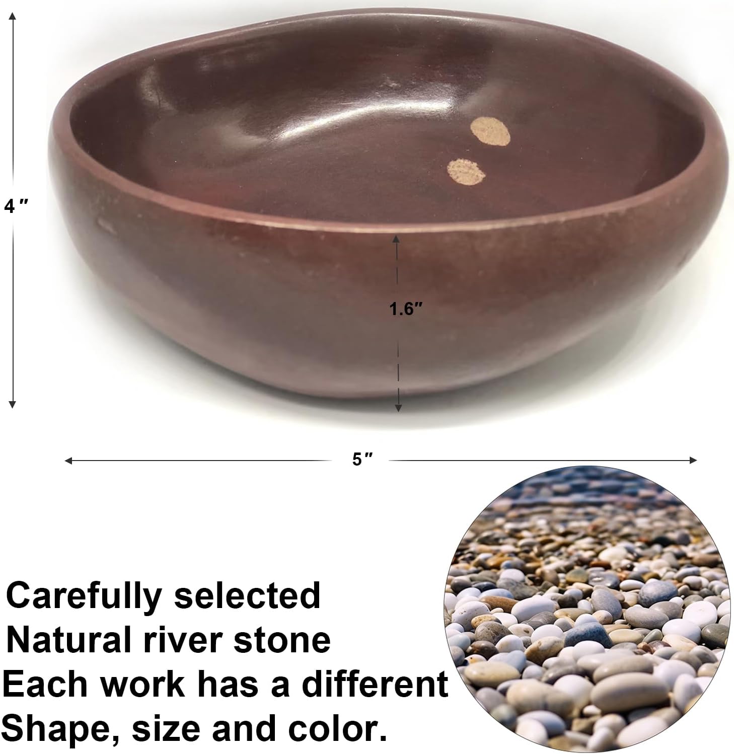4- Unique Decorative Tray / Deep Red / 6 Inch