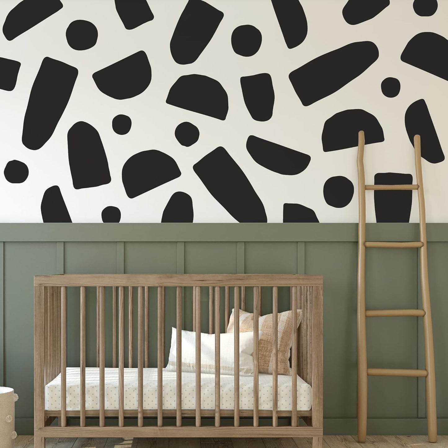Modern Irregular Shapes Decals / Bohemian / Black