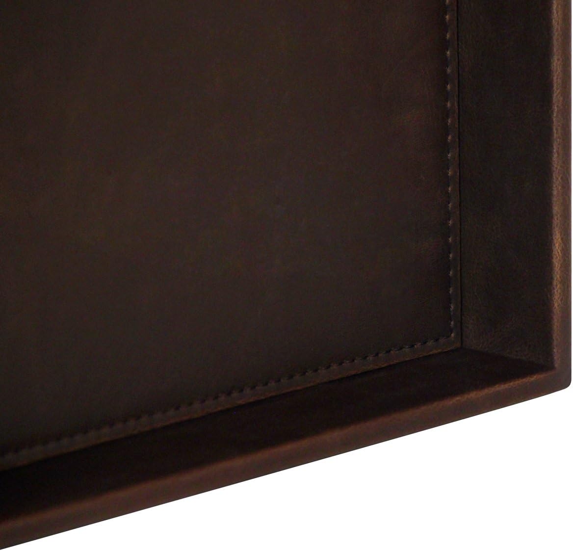 Valet Tray / Catchall Tray / Brown / 10.2 x 8.4 x 1.8