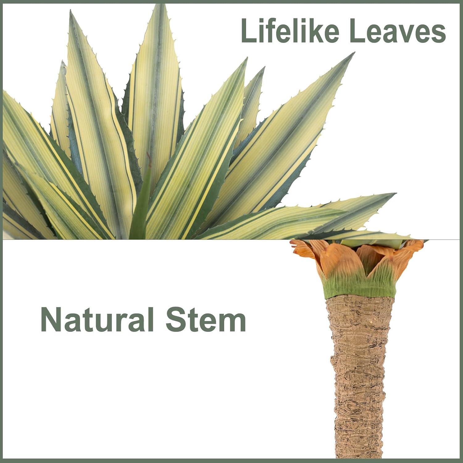 Artificial Plant Outdoor 22" Tall / Spiked Agave / Set of 22