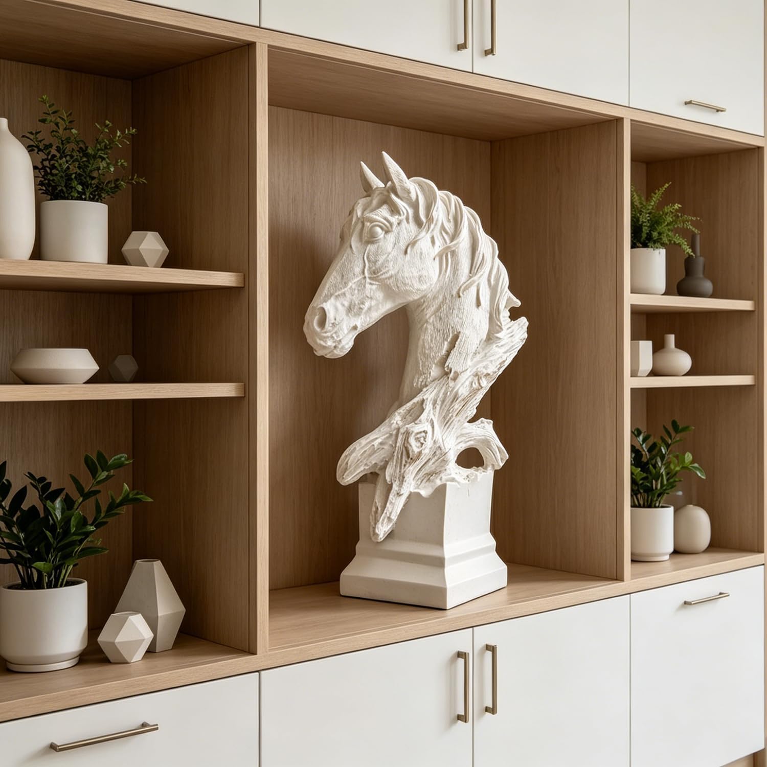 Resin Statue Ornaments / White / 11.8