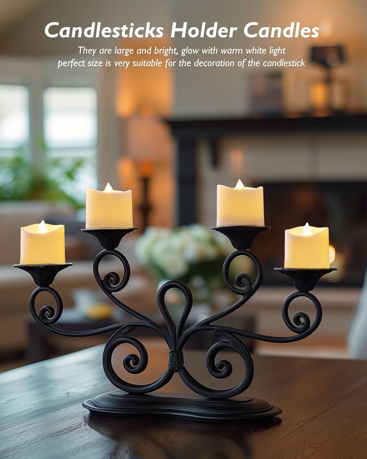 Homemory White Flameless LED Votive Tealight Candles & Timer Remote, 24Pack | Battery operated, 400+ hour runtime