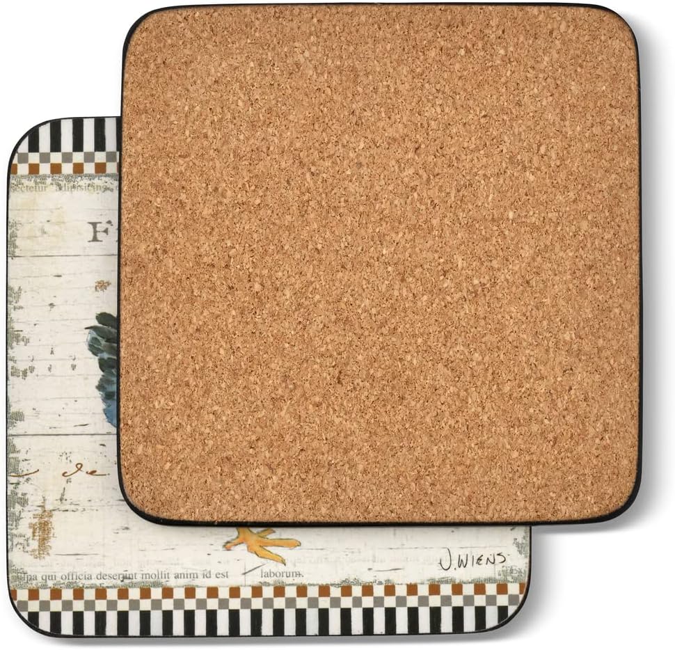 Cork Backed Board / Set of 6