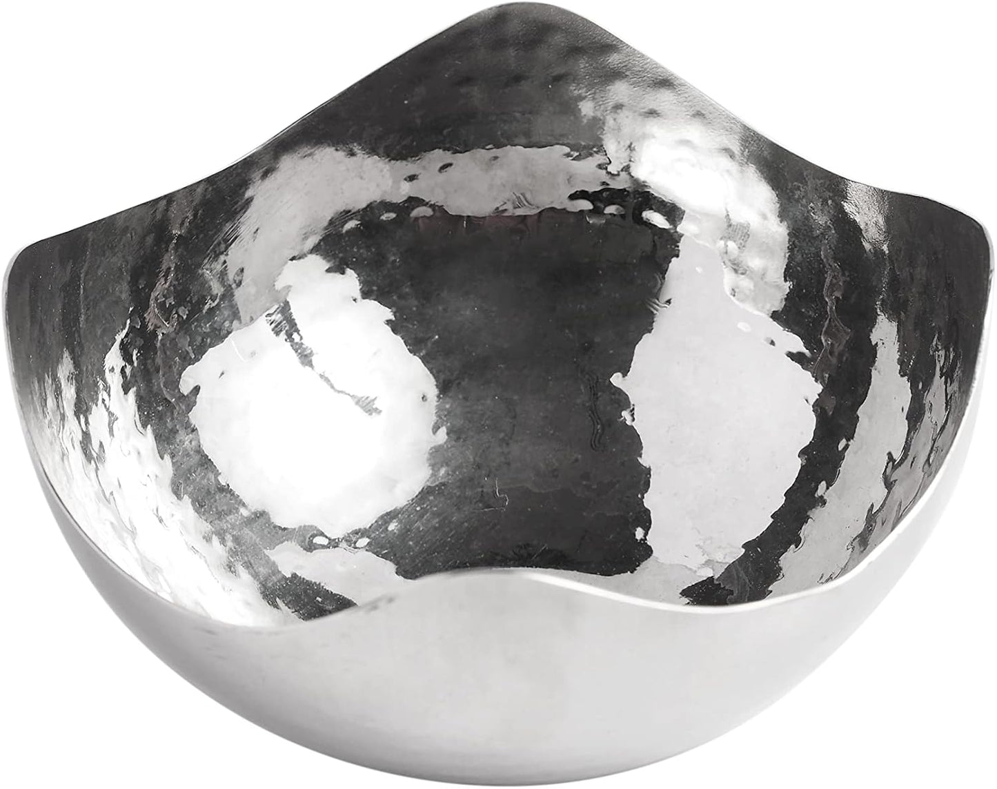 LED Candles / Finish Metal Bowl Diameter / 5.75"D x 4 Count / Silver / 5.75 Inch / Set of 4