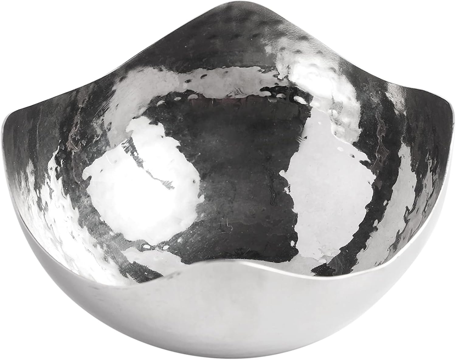 LED Candles / Finish Metal Bowl Diameter / 5.75"D x 4 Count / Silver / 5.75 Inch / Set of 4