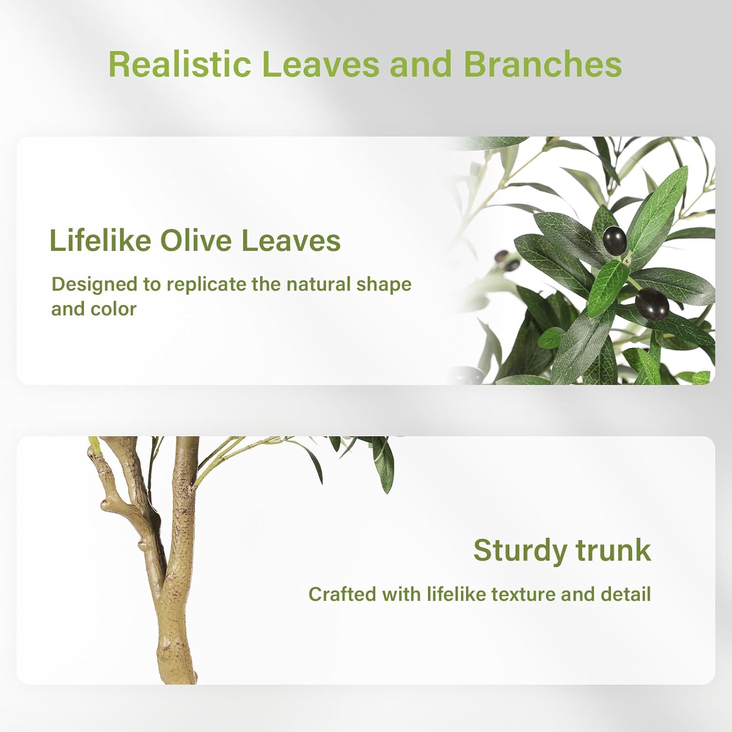 Fake Plants Olive / 7ft / Natural / 7 Inch