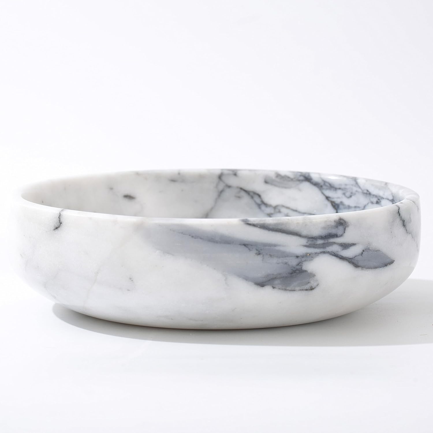 6.7" Decorative Bowl / White&grey
