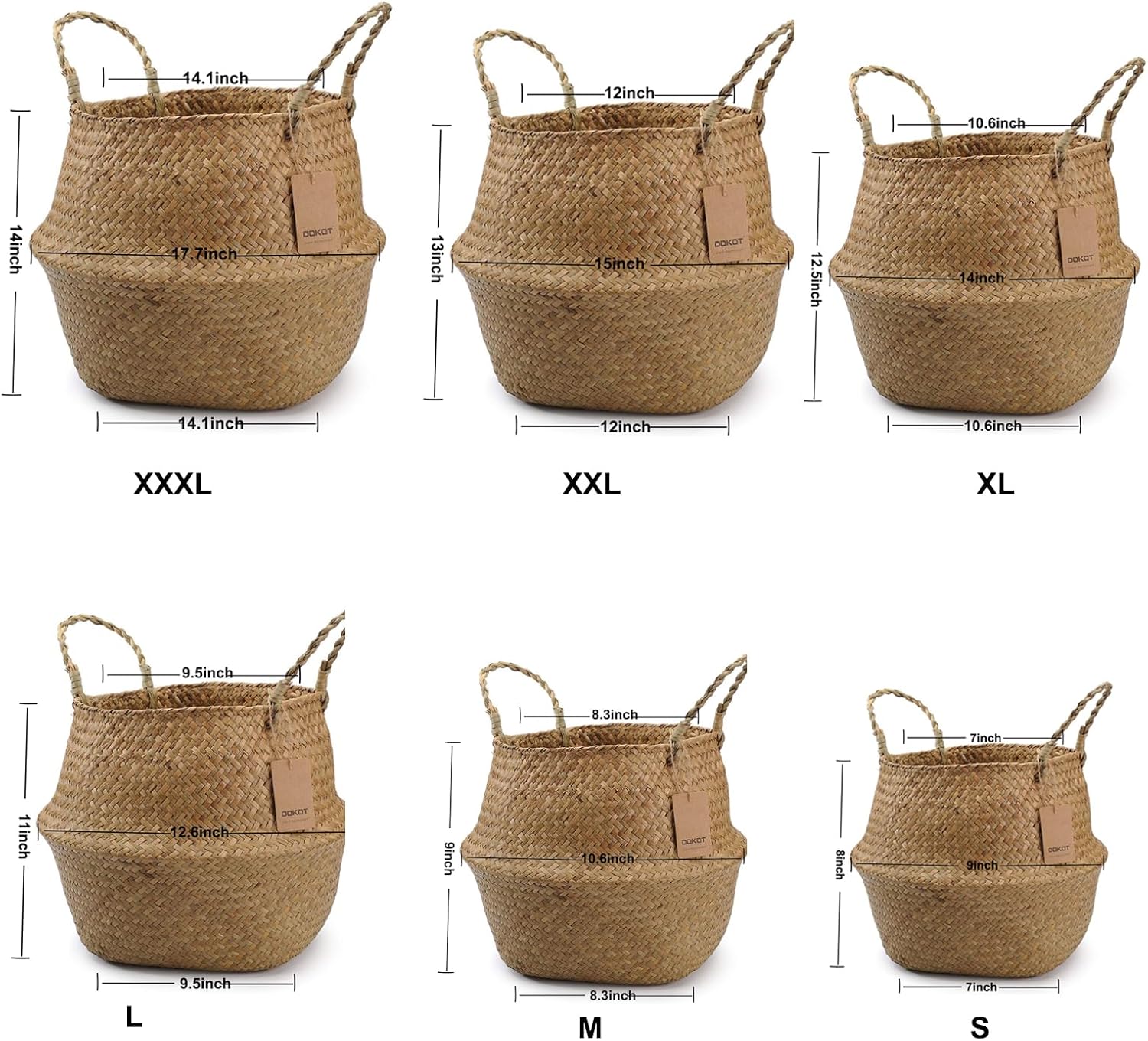 Woven Storage Basket / S / Natural / 7 Inch