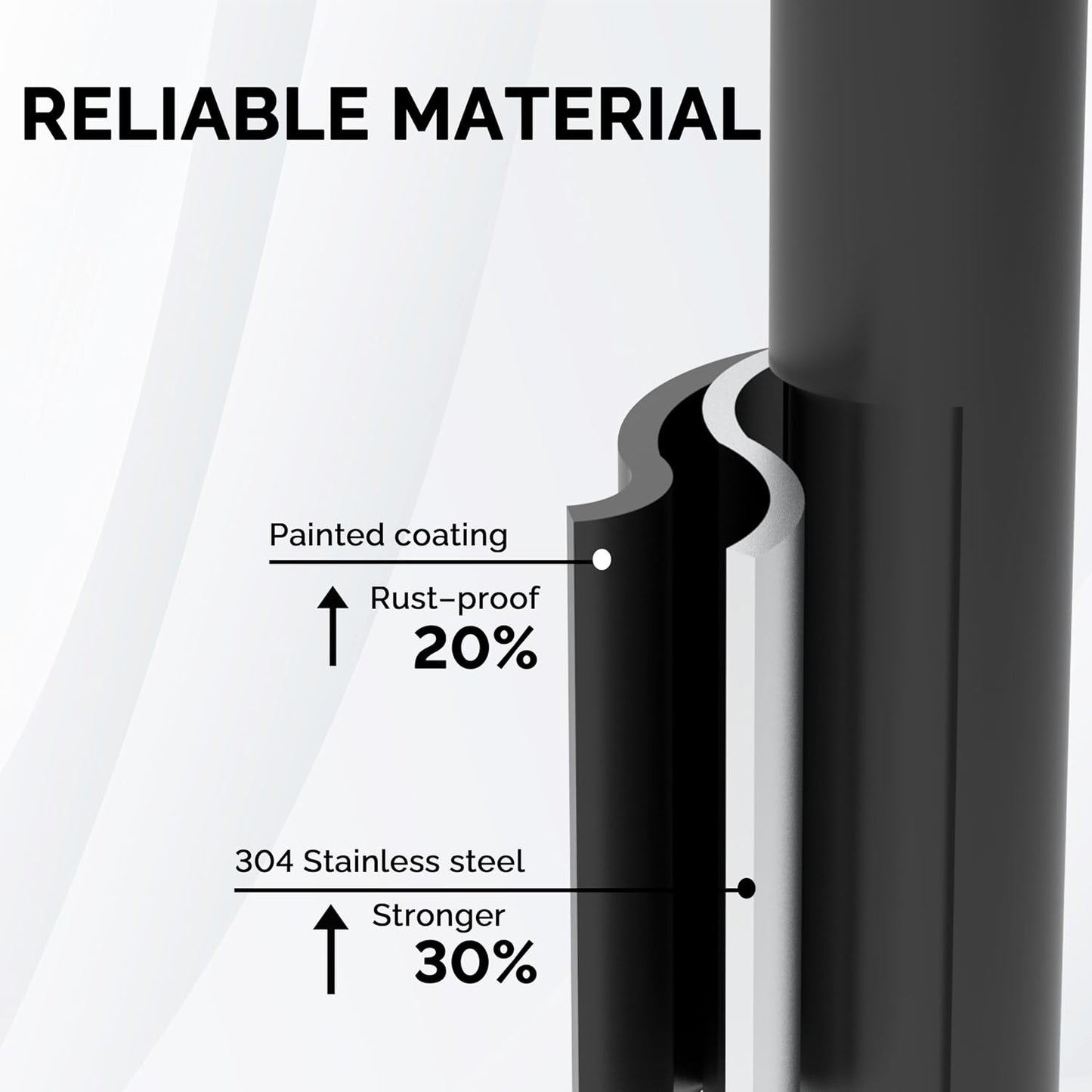 Matte Black Toilet Paper Holder Stand with Storage, 4 Extra Rolls | 304 Stainless Steel, Stable Weighted