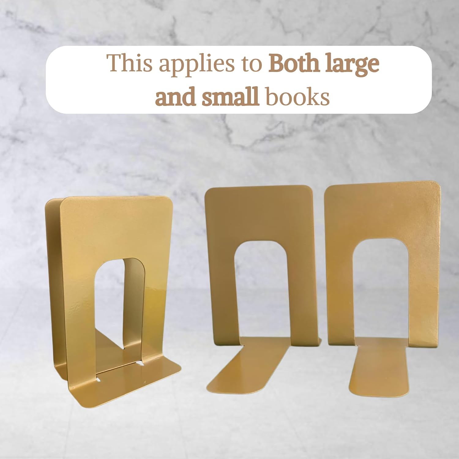 Modern Book Ends / Gold