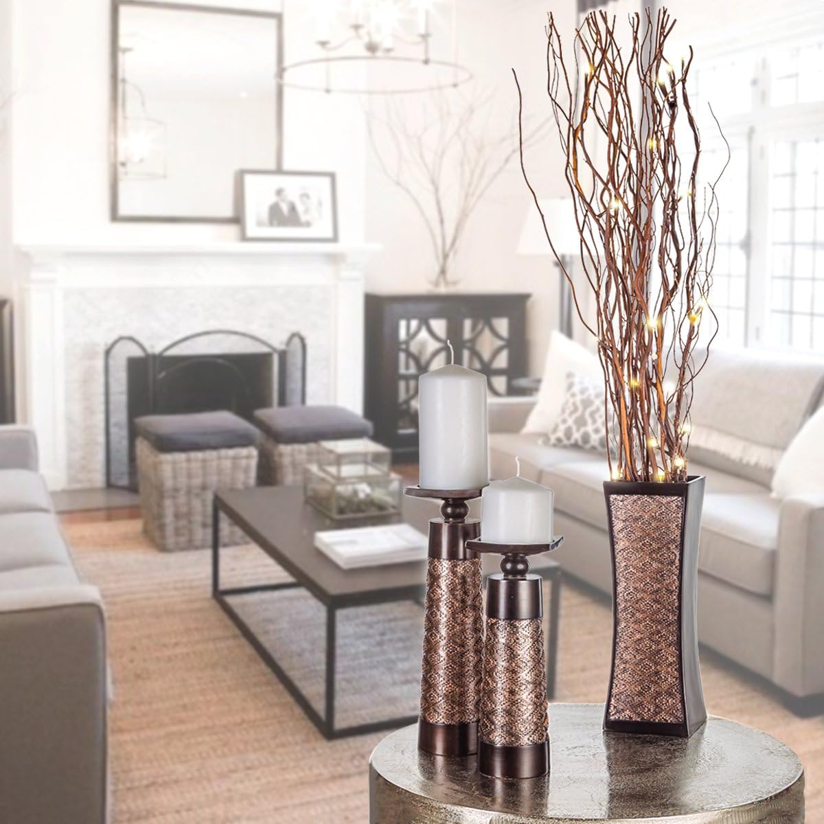 Flower Vases Home Decor / Brown / Set of 3