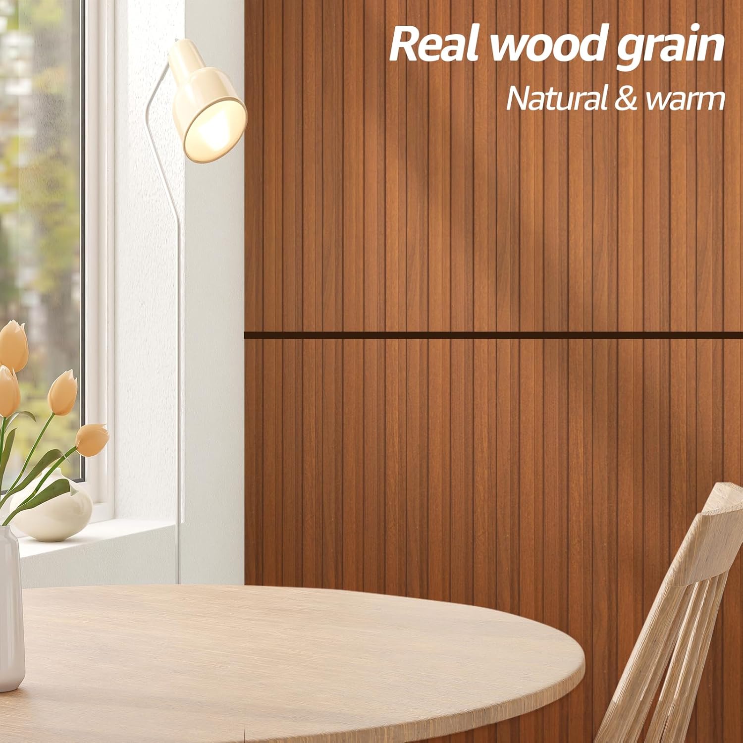 WPC Wainscoting Panels / 48" * 6 / Teak / 48 x 6 / Set of 16