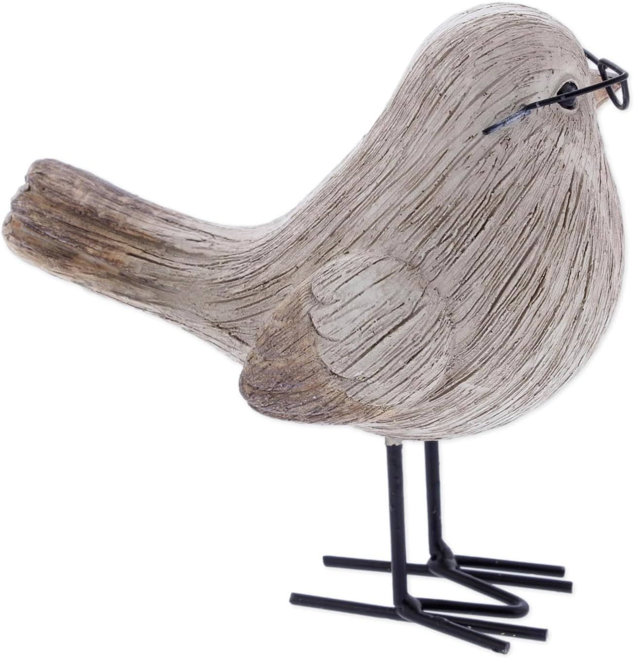 Decorative Standing Bird Figurine Wearing Glasses / Brown