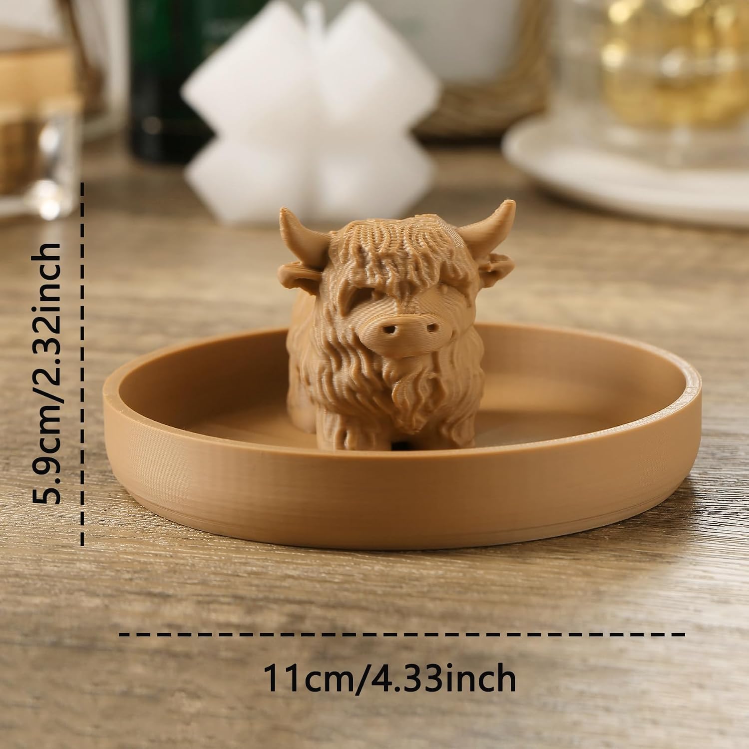 Highland Cow Ring Holder / New Highland Cow Brown
