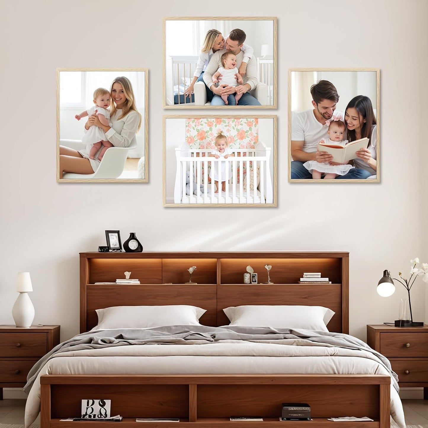 Giftgarden 16x20 Picture Frame Oak, 16 by 20 Thin Poster Photo Frame for Wall Display, Single