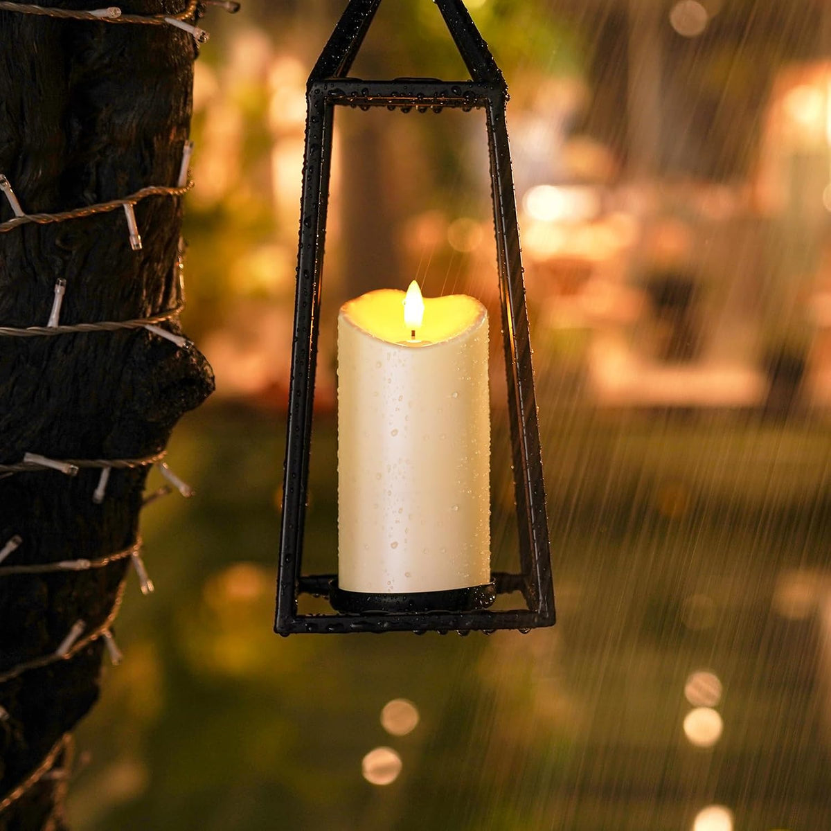 Homemory Outdoor Waterproof Flameless Candles, LED Candles, Battery Operated Candles with Remote and Timers, Electric