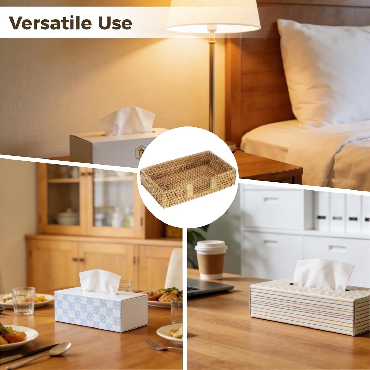 Rattan Napkin Holder / Natural