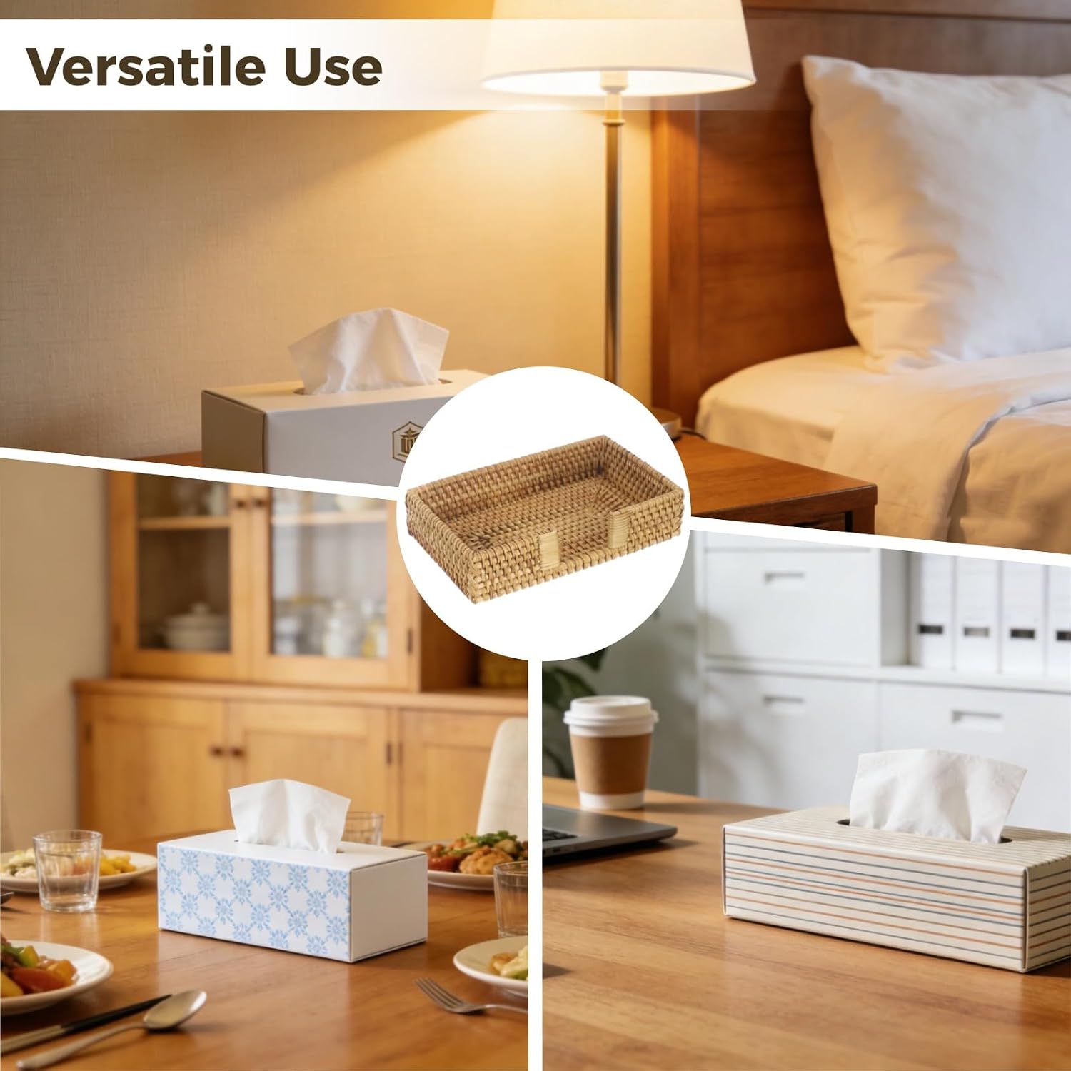 Rattan Napkin Holder / Natural