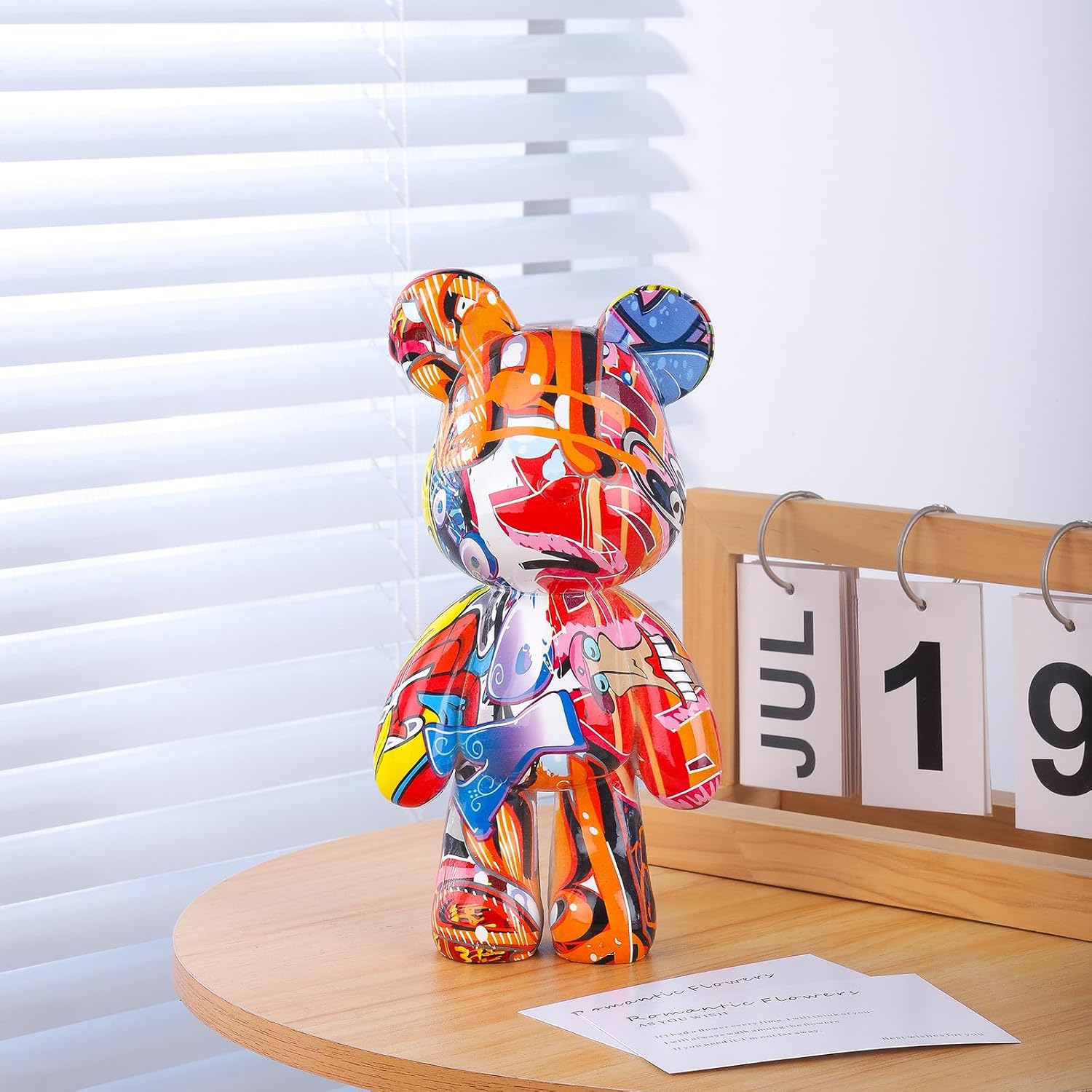 Bear Statue Resin Animal Sculpture / Graffiti