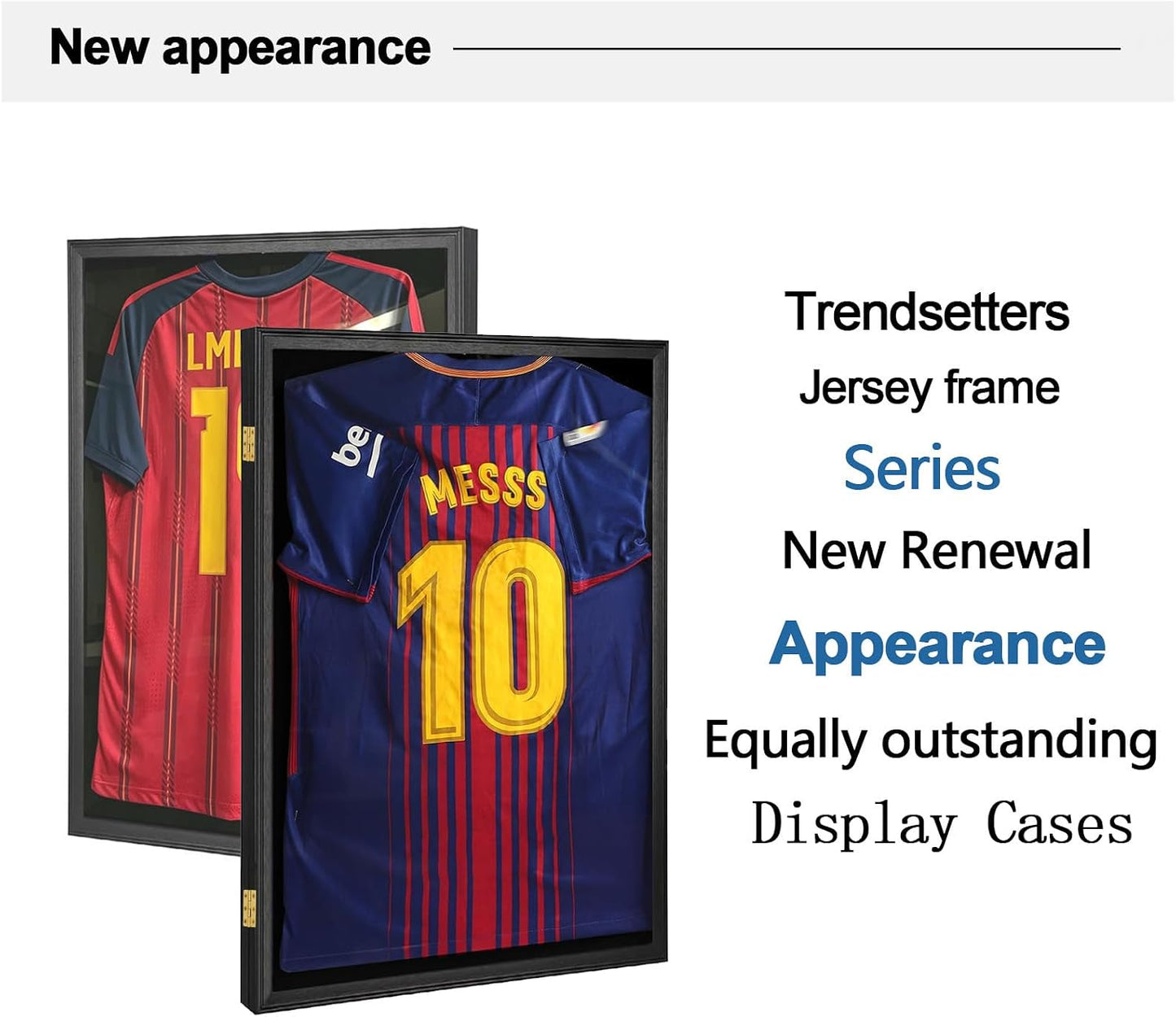 Lockable Football Jersey Frame Display Case with UV Protection | 24×32 soccer jersey shadow box frame,shirt frame