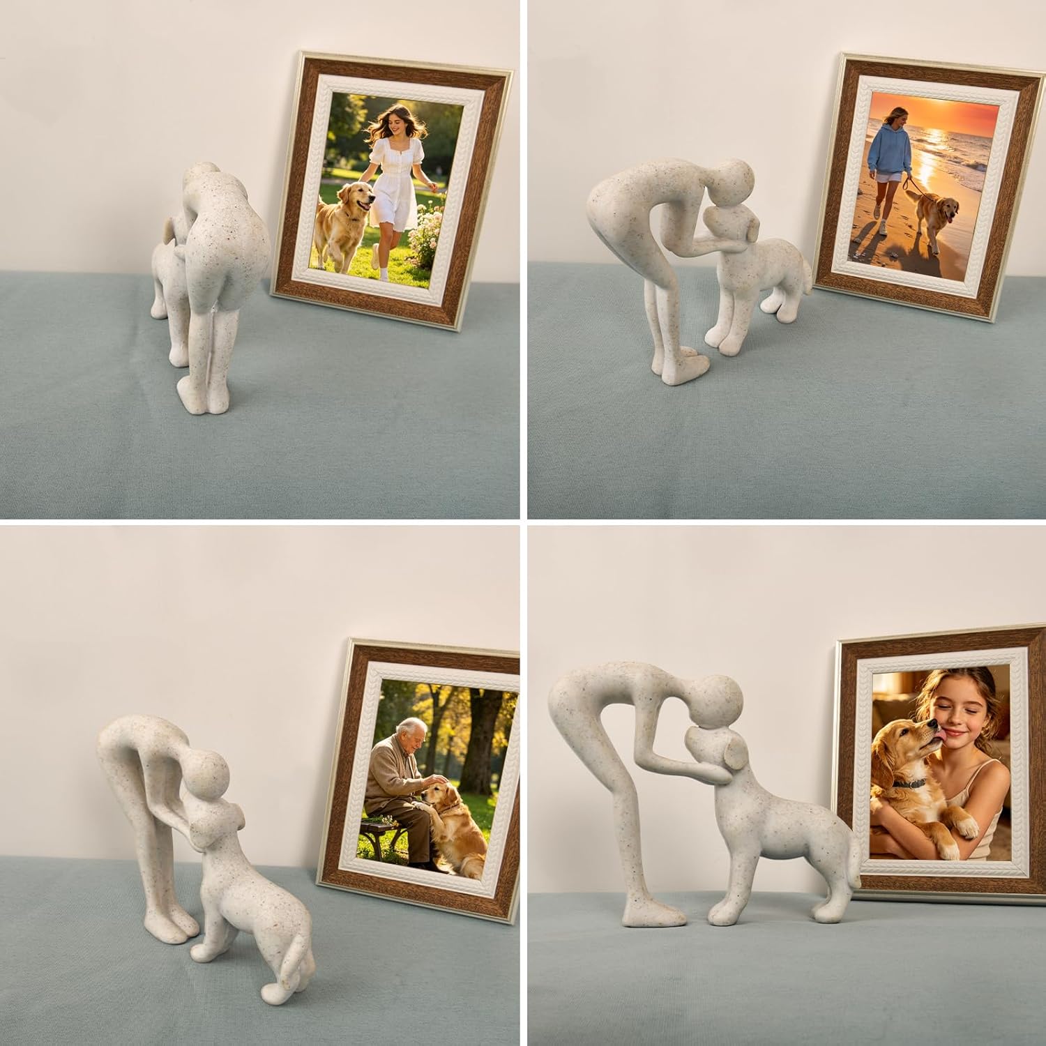 Head-to-Head Intimate Figurine Decoration / Sandstone