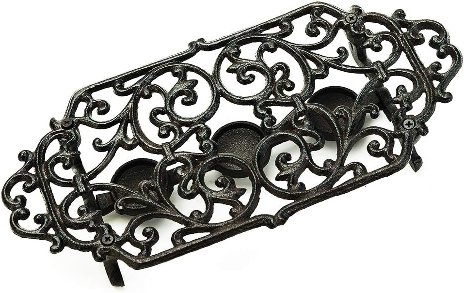 Sungmor Heavy Duty Cast Iron Teapot Dish Warmer Stable Holder for Tealight Stand | Tealight Warmer Decorative Stove for