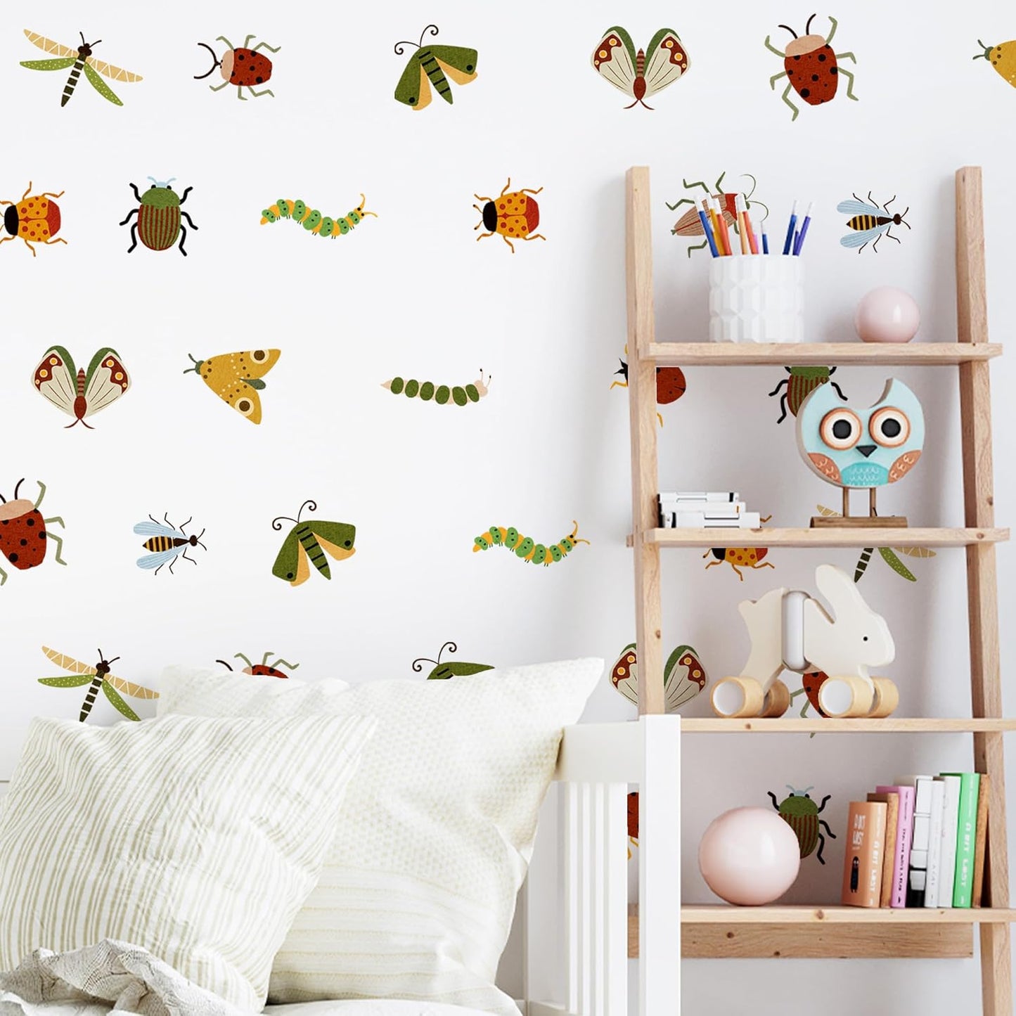 Peel Stick Boho Decals / Cute Cartoon Insect Wall Stickers