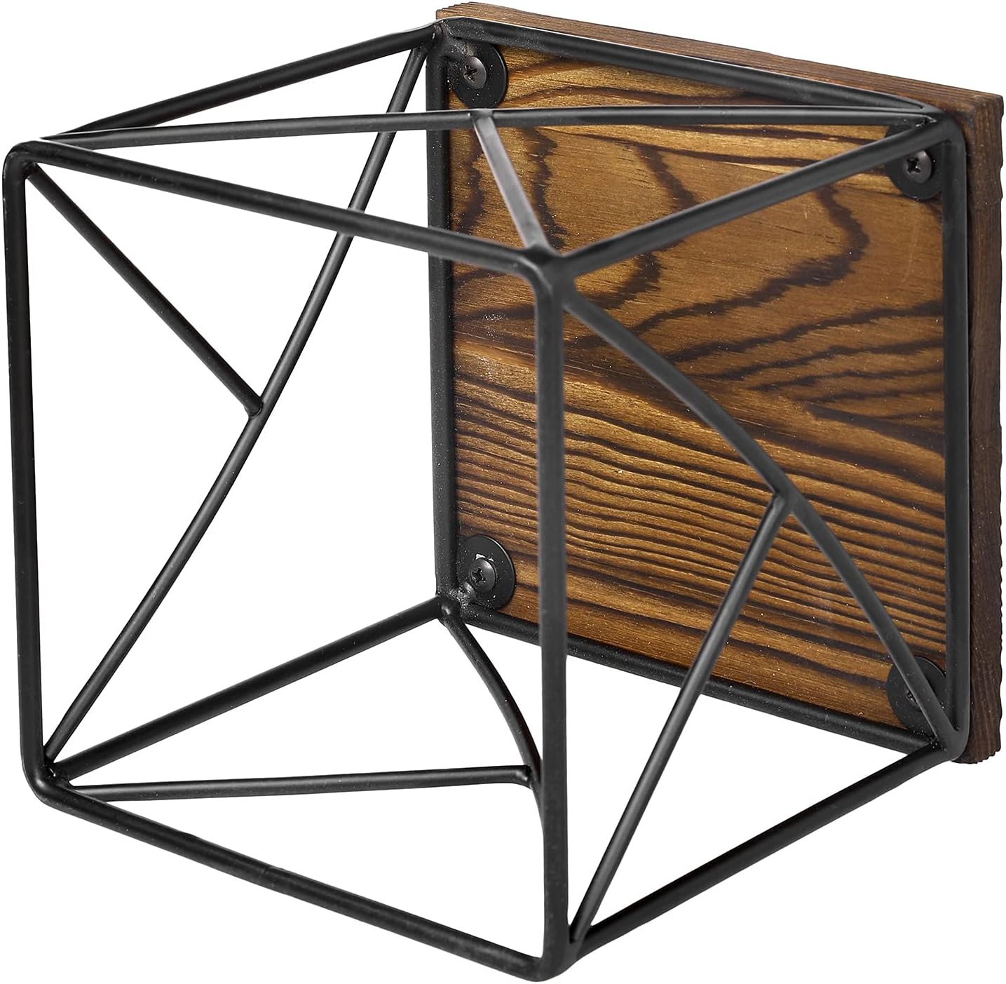 Modern Tabletop Square Dessert Stand Risers / Rustic Brown