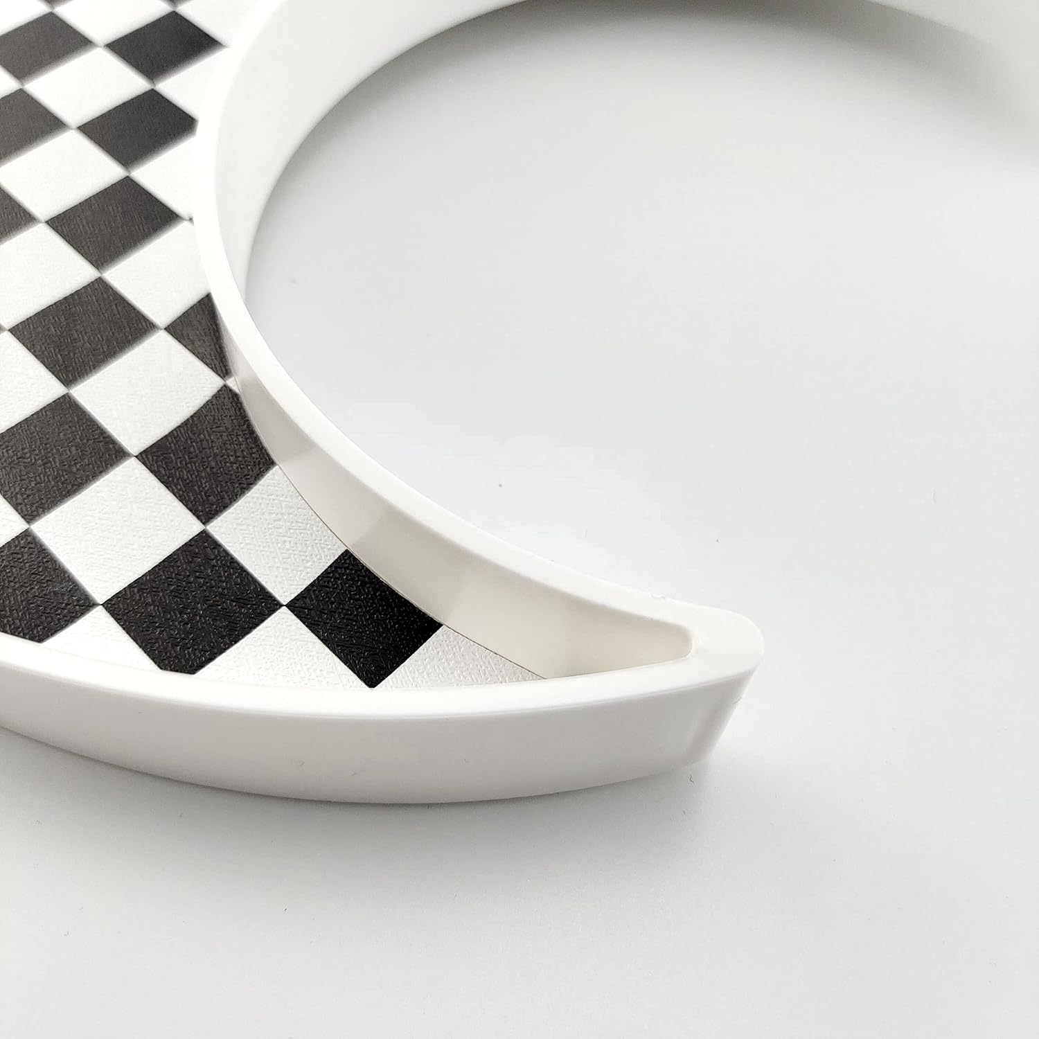 Decorative Organizer for Makeup / White Moon Checkered