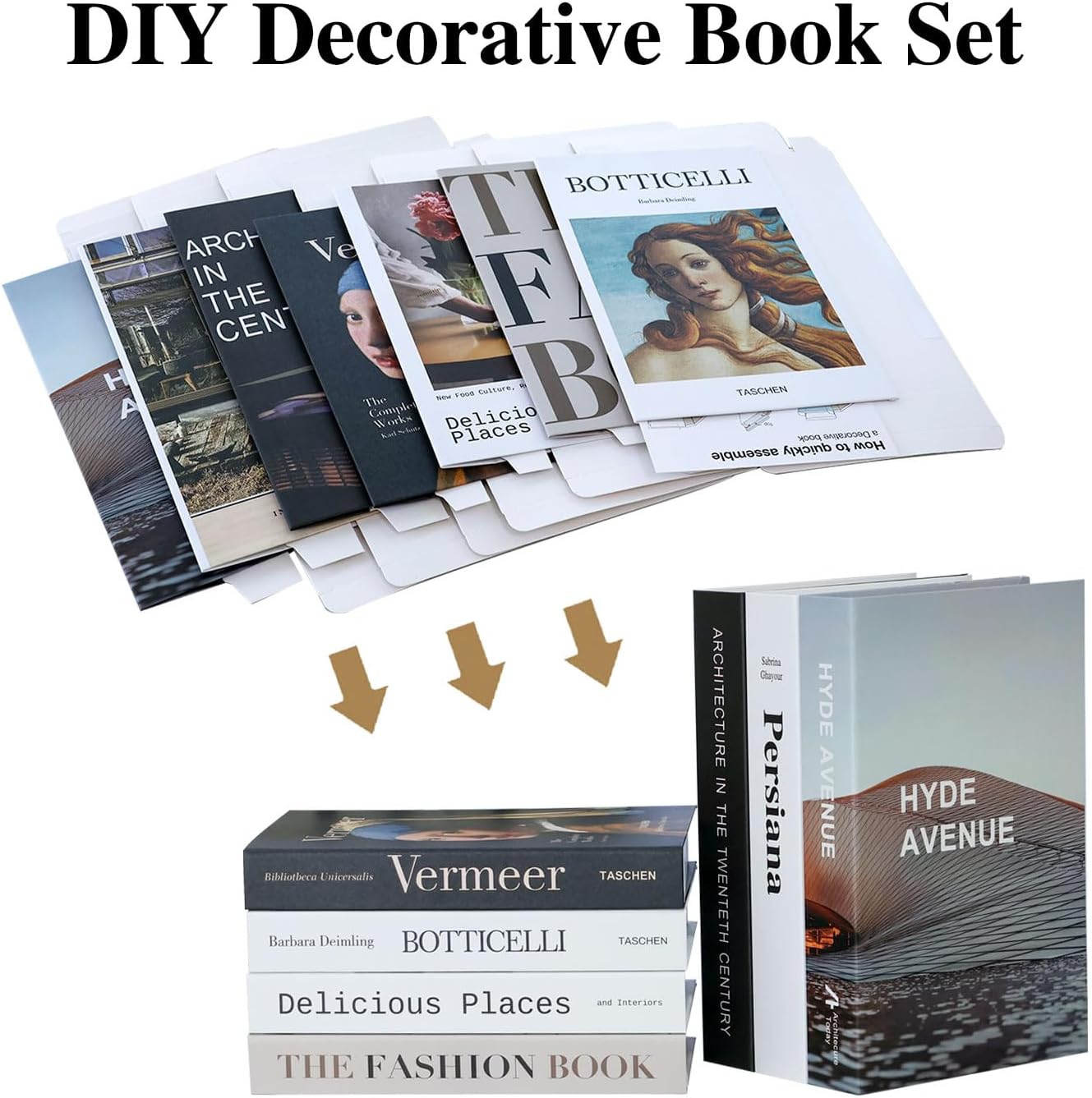 Faux Books for Decoration / Set of 7
