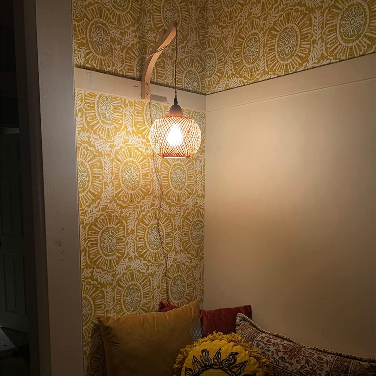 Boho Wall Lamp / Orange
