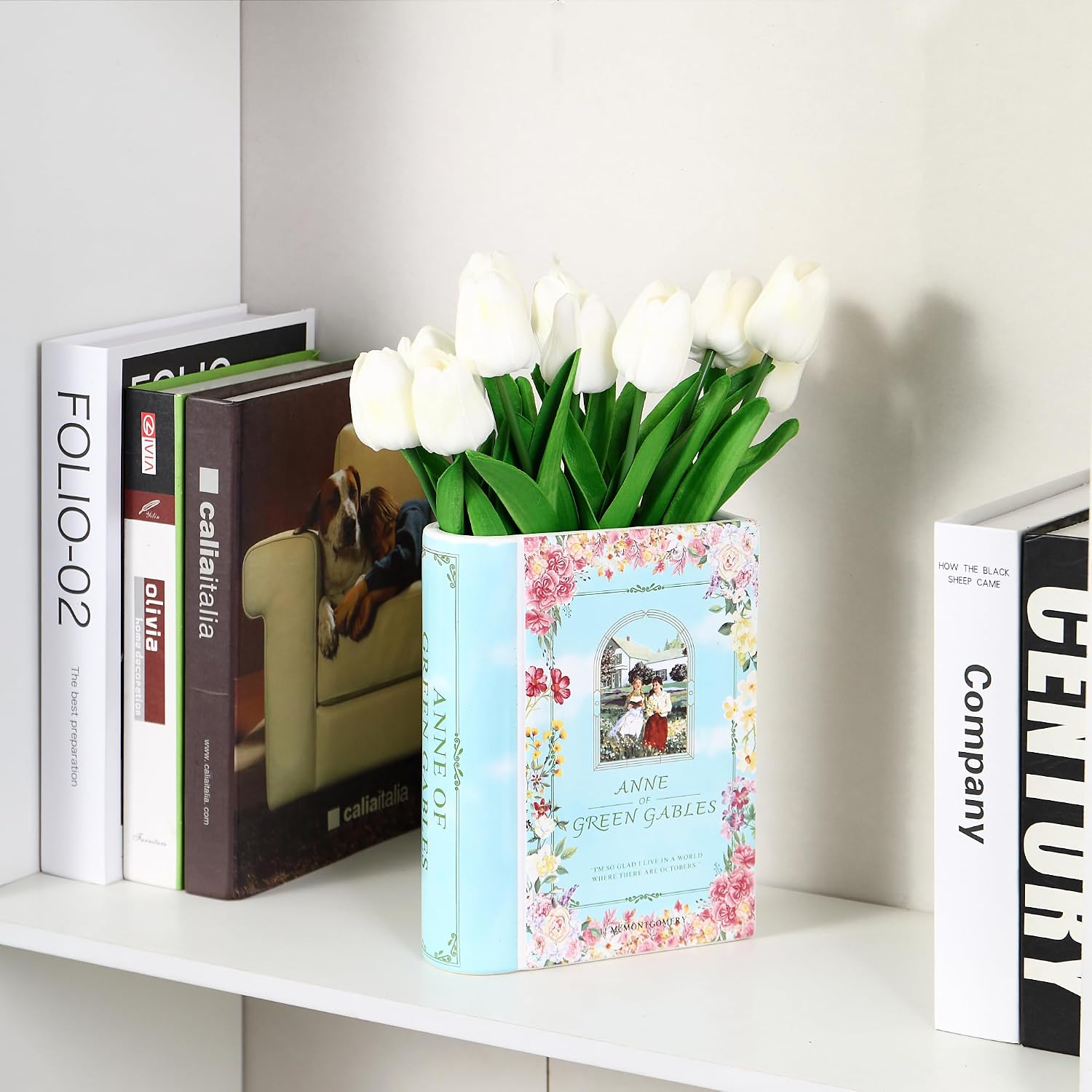 Ceramic Book Vase / Anne / Ceramic-8