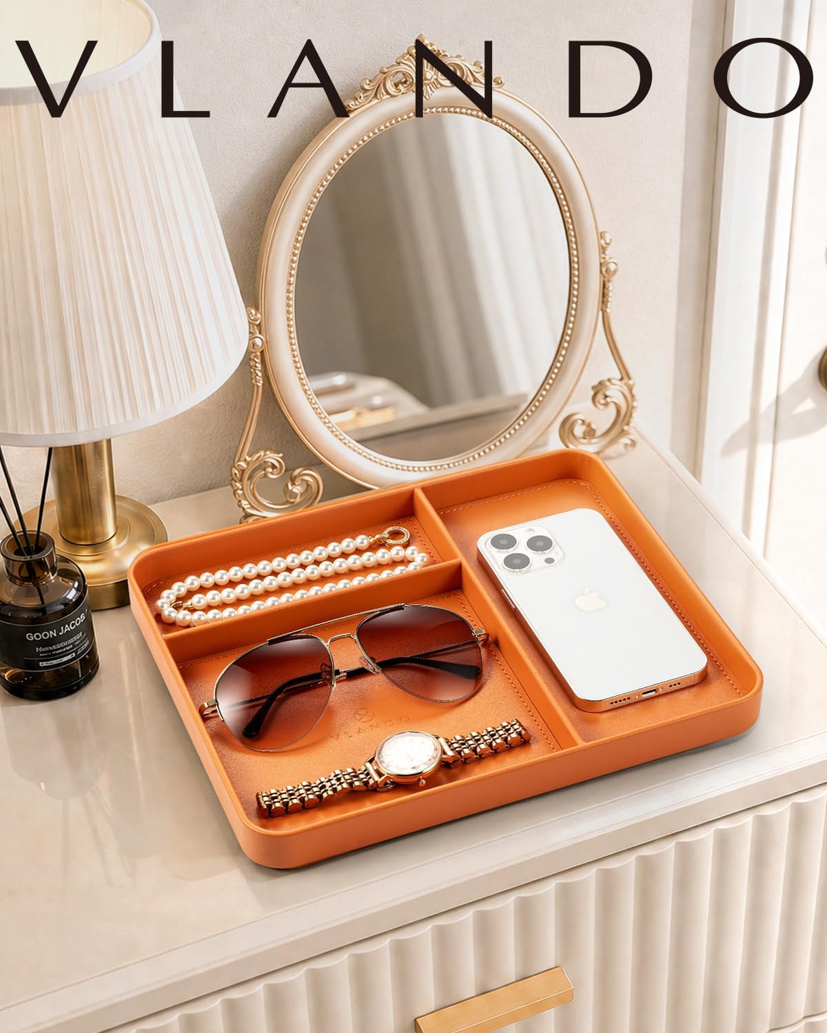 Valet Tray Organizer / Orange
