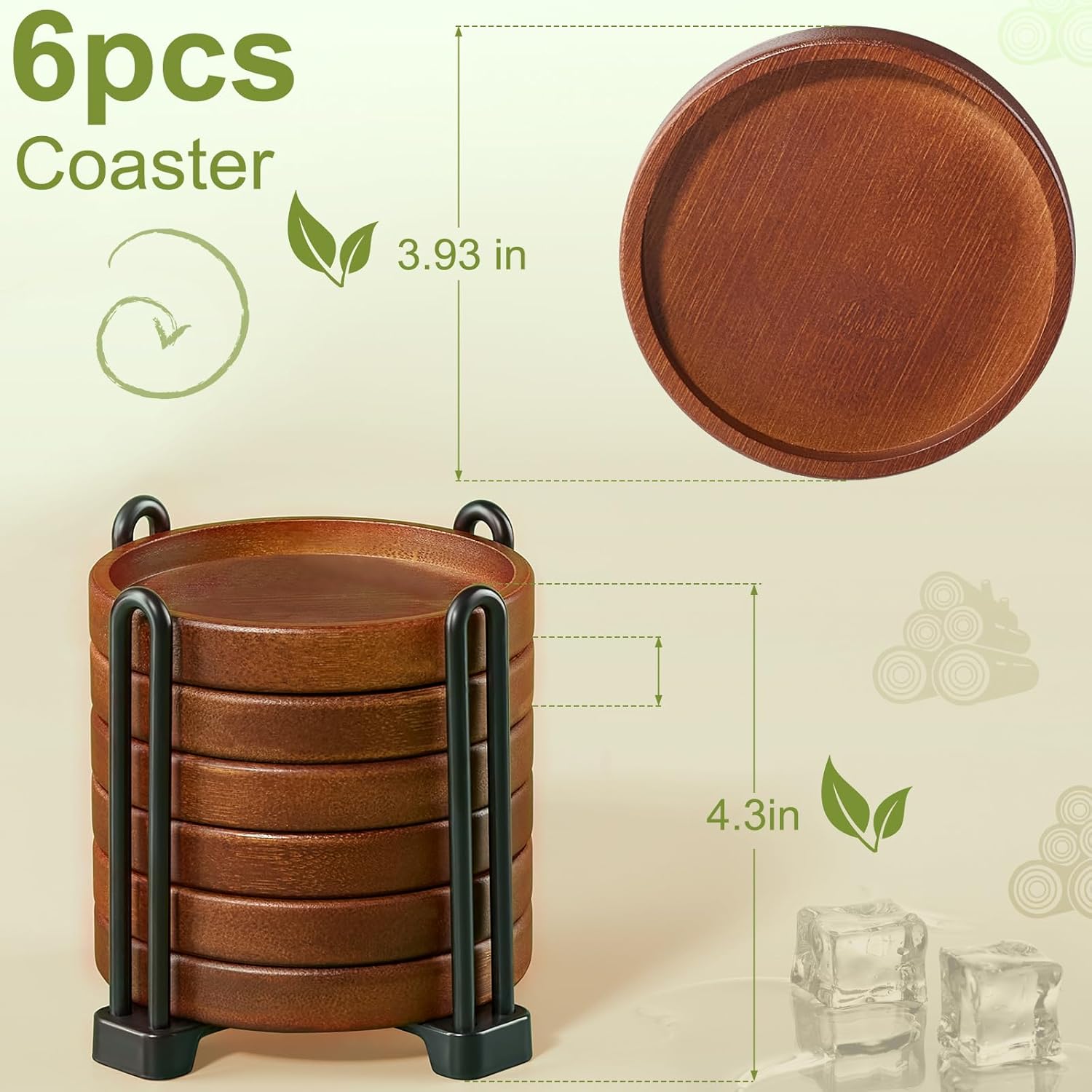 Holder / Modern Home Decor / Wood / Set of 6