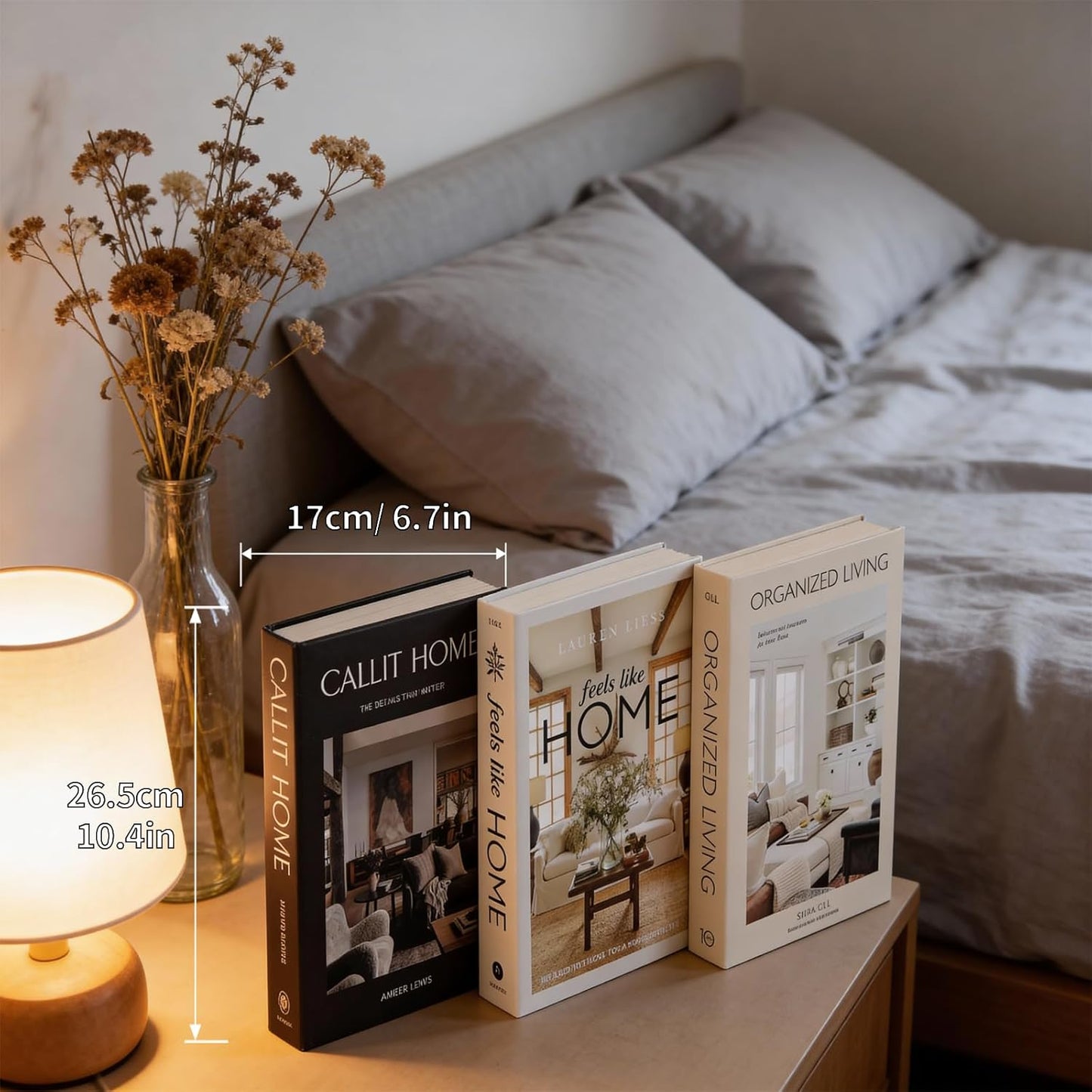 Faux Decorative Books / 3-callit Home Organizde Living / Set of 3