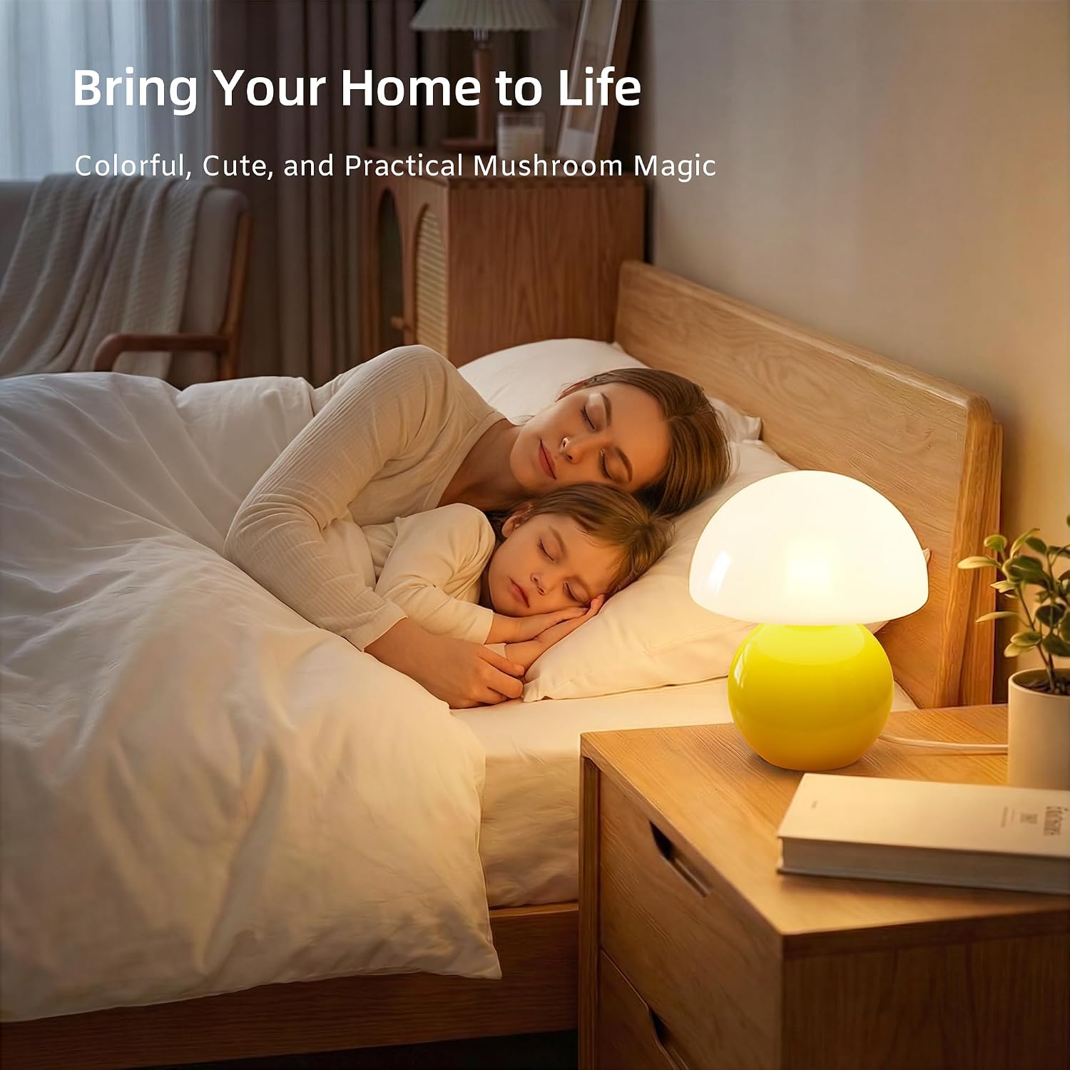 Mushroom Lamp Desk Lamp / Yellow
