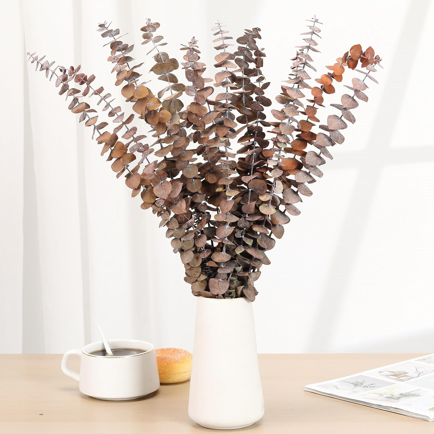 17'' Fresh Eucalyptus Leaves Branches Hanging for Shower / Natural / Set of 16