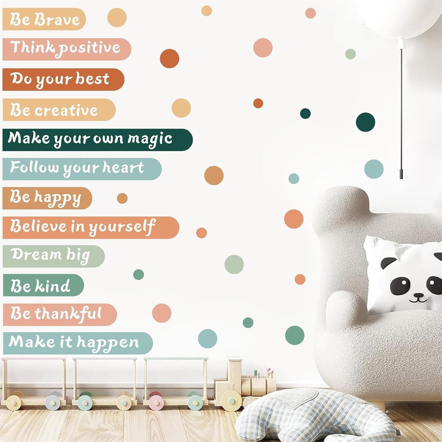 Colorful Inspirational Wall Sticker Decor Motivational Quotes Wall Stickers Positive / Boho Quotes